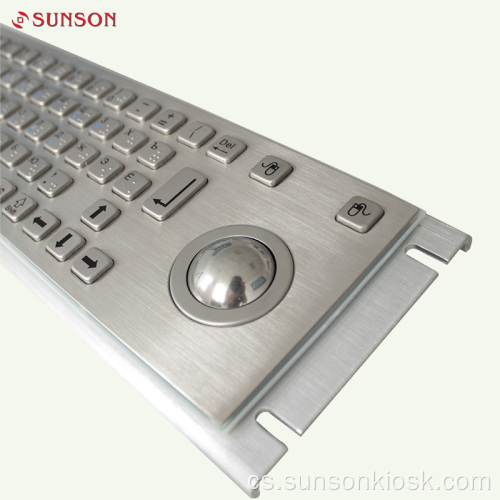 Vandalská kovová klávesnice s dotykovou podložkou